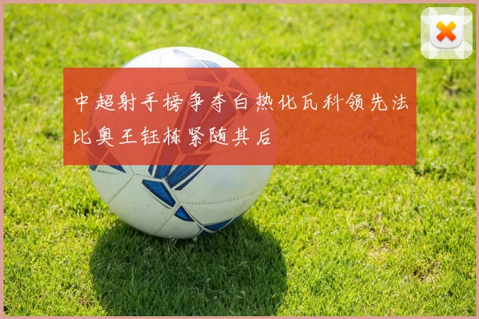 中超射手榜争夺白热化瓦科领先法比奥王钰栋紧随其后